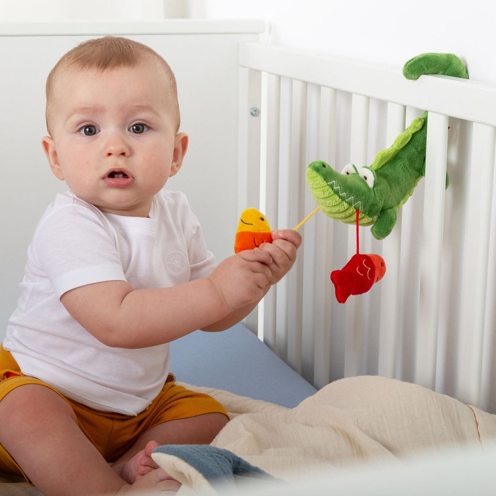 Hangspeeltje Activity Hanging Toy Crocodile - Activiteitenspeelgoed Sigikid - In den Olifant