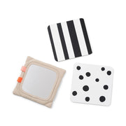 Hangspeeltje Baby contrast card holder Deer friends Sand - Activiteitenspeelgoed Done by Deer - In den Olifant