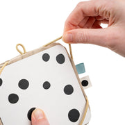 Hangspeeltje Baby contrast card holder Deer friends Sand - Activiteitenspeelgoed Done by Deer - In den Olifant