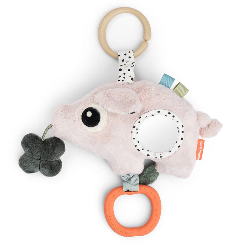Hangspeeltje met bijtelement - Pigee Powder - Activiteitenspeelgoed Done by Deer - In den Olifant