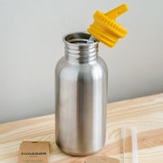 Herbruikbare rietjes + reinigingsborstel - voor de sporttuit van fles 300 ml - Drinkflessen Blafre - In den Olifant