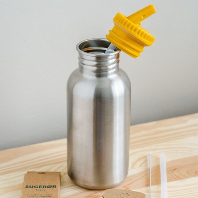 Herbruikbare rietjes + reinigingsborstel - voor de sporttuit van fles 300 ml - Drinkflessen Blafre - In den Olifant