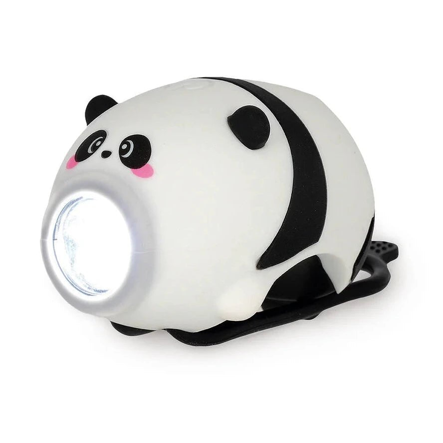 Herlaadbaar fietslampje met bel - Panda - Fietsaccessoires Legami - In den Olifant