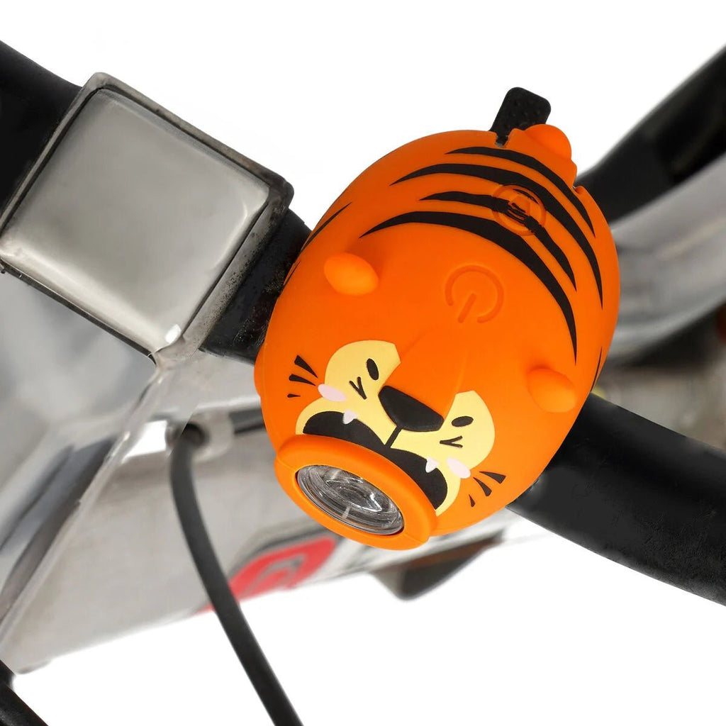 Herlaadbaar fietslampje met bel - Tiger - Fietsaccessoires Legami - In den Olifant