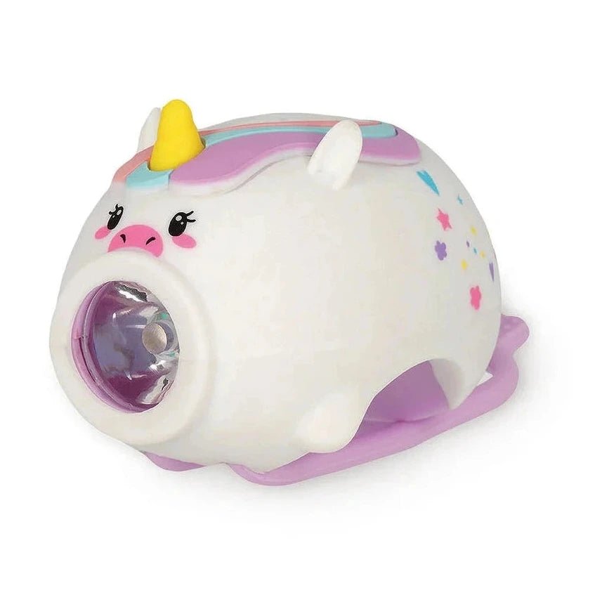 Herlaadbaar fietslampje met bel - Unicorn - Fietsaccessoires Legami - In den Olifant