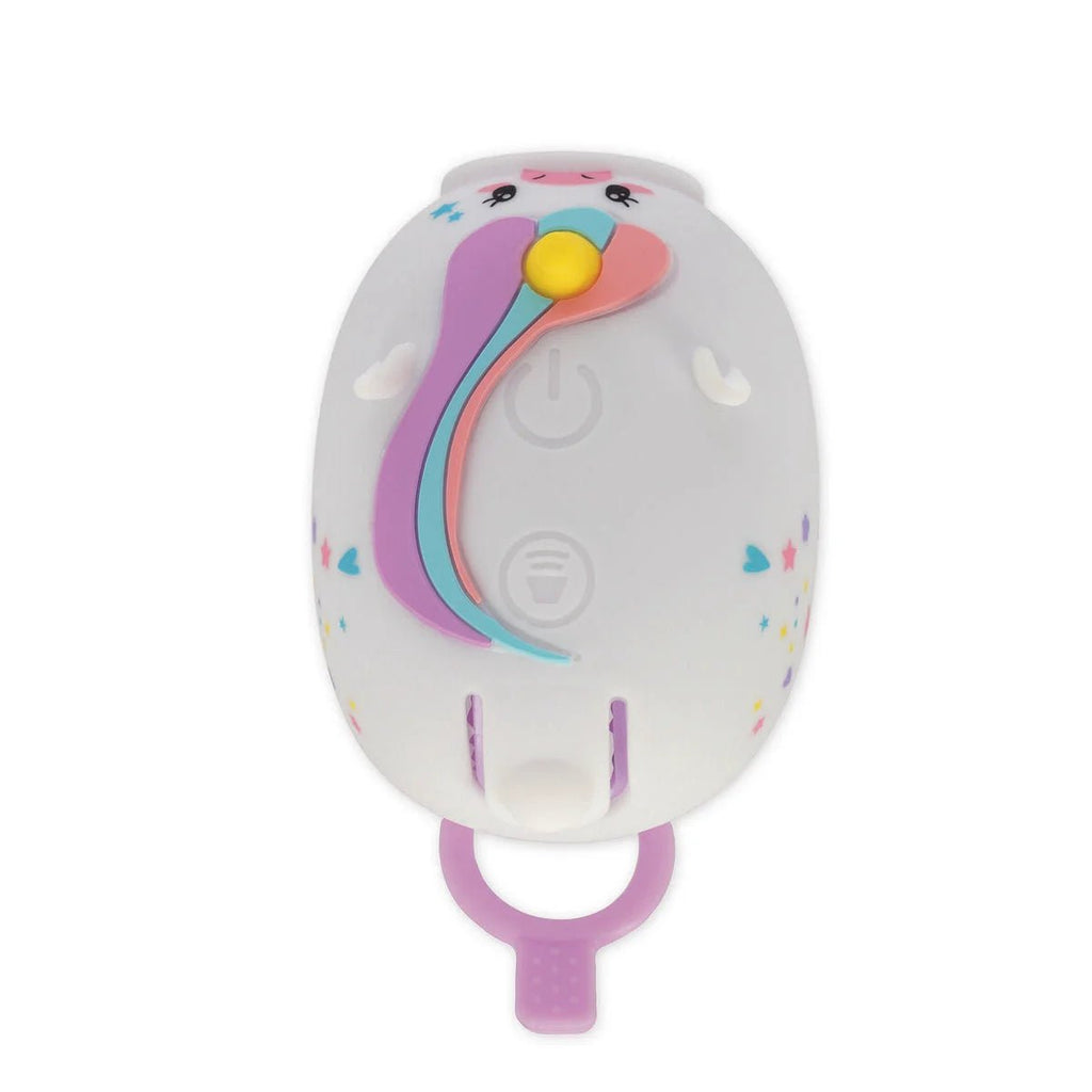 Herlaadbaar fietslampje met bel - Unicorn - Fietsaccessoires Legami - In den Olifant