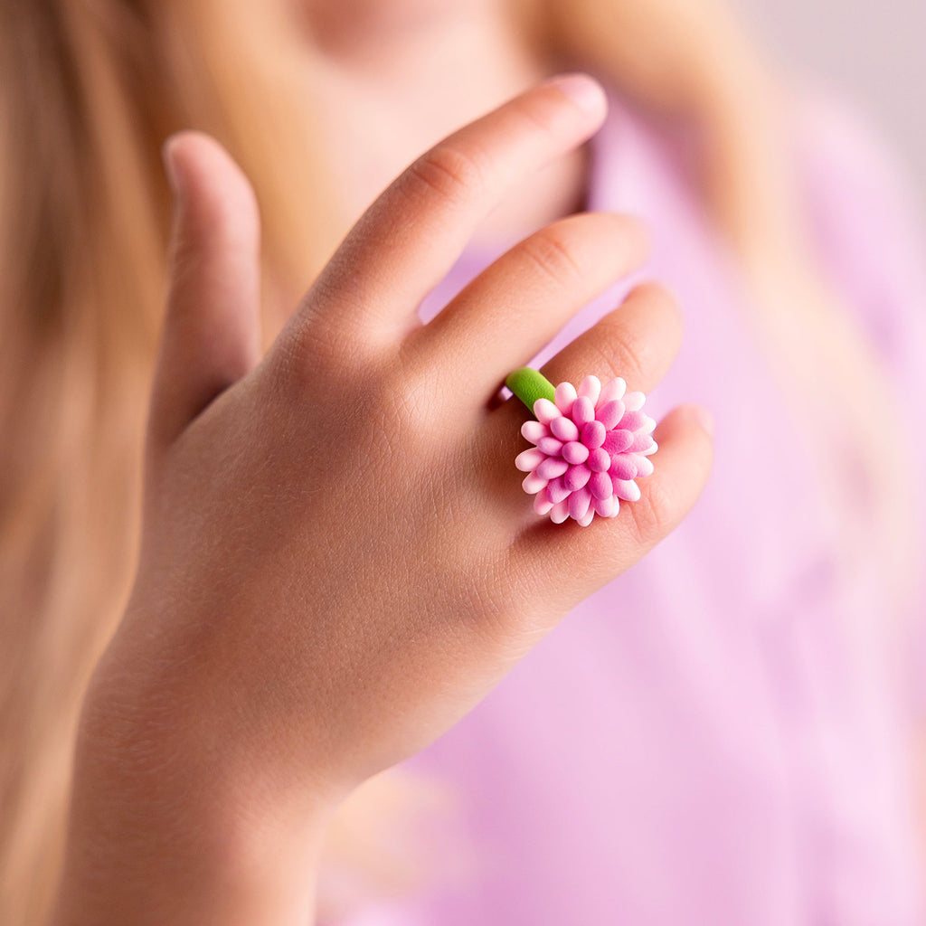 Hey Clay Bijoux Rings Flower - 3 potjes - Boetseren Hey Clay - In den Olifant