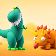 Hey Clay boetseerset Dinos - 15 potjes - Boetseren Hey Clay - In den Olifant