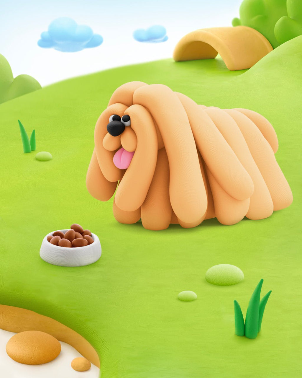 Hey Clay boetseerset Dog Duddies - 15 potjes - Boetseren Hey Clay - In den Olifant