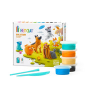 Hey Clay boetseerset Dog Story - 15 potjes - Boetseren Hey Clay - In den Olifant