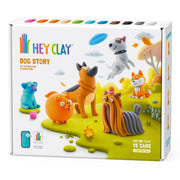 Hey Clay boetseerset Dog Story - 15 potjes - Boetseren Hey Clay - In den Olifant