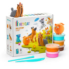 Hey Clay boetseerset Dog Story - 15 potjes - Boetseren Hey Clay - In den Olifant