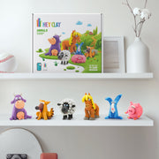 Hey Clay boetseerset Farm Animals - 15 potjes - Boetseren Hey Clay - In den Olifant