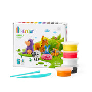 Hey Clay boetseerset Farm Animals - 15 potjes - Boetseren Hey Clay - In den Olifant