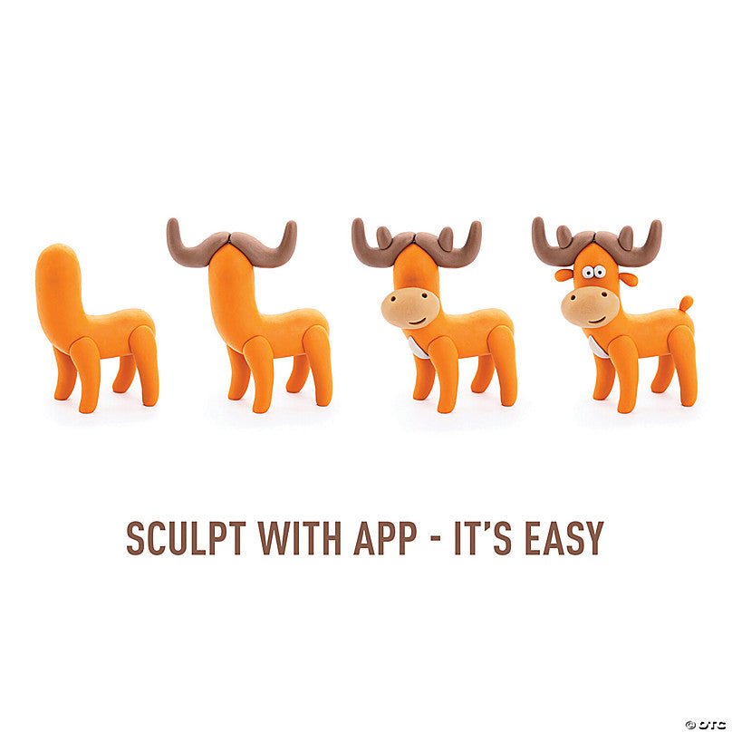 Hey Clay boetseerset Forest Animals - 15 potjes - Boetseren Hey Clay - In den Olifant