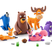Hey Clay boetseerset Forest Animals - 15 potjes - Boetseren Hey Clay - In den Olifant