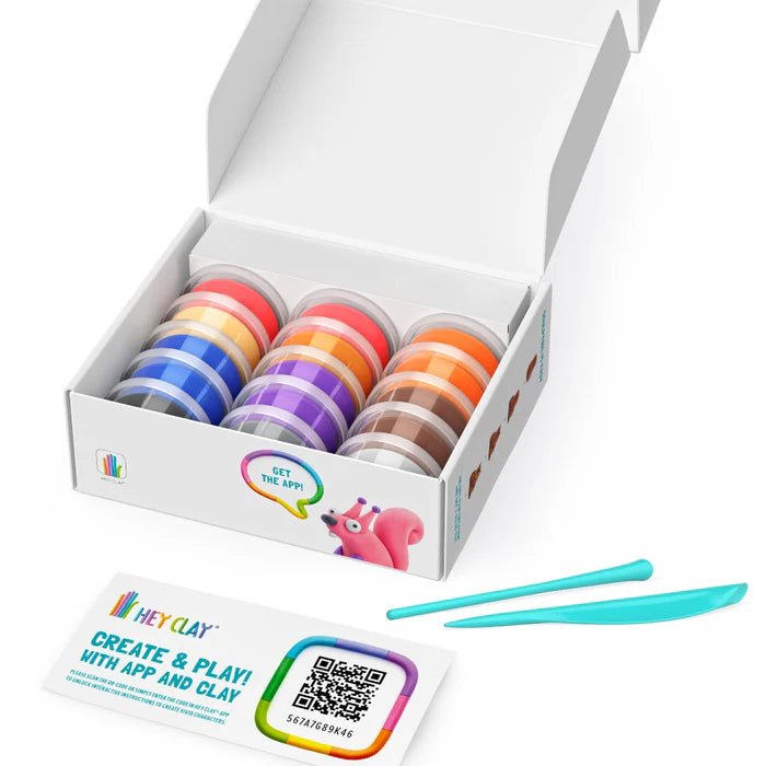 Hey Clay boetseerset Forest Animals - 15 potjes - Boetseren Hey Clay - In den Olifant