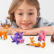 Hey Clay boetseerset Forest Animals - 15 potjes - Boetseren Hey Clay - In den Olifant