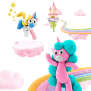 Hey Clay boetseerset Unicorns - 15 potjes - Boetseren Hey Clay - In den Olifant