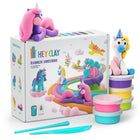 Hey Clay boetseerset Unicorns - 15 potjes - Boetseren Hey Clay - In den Olifant