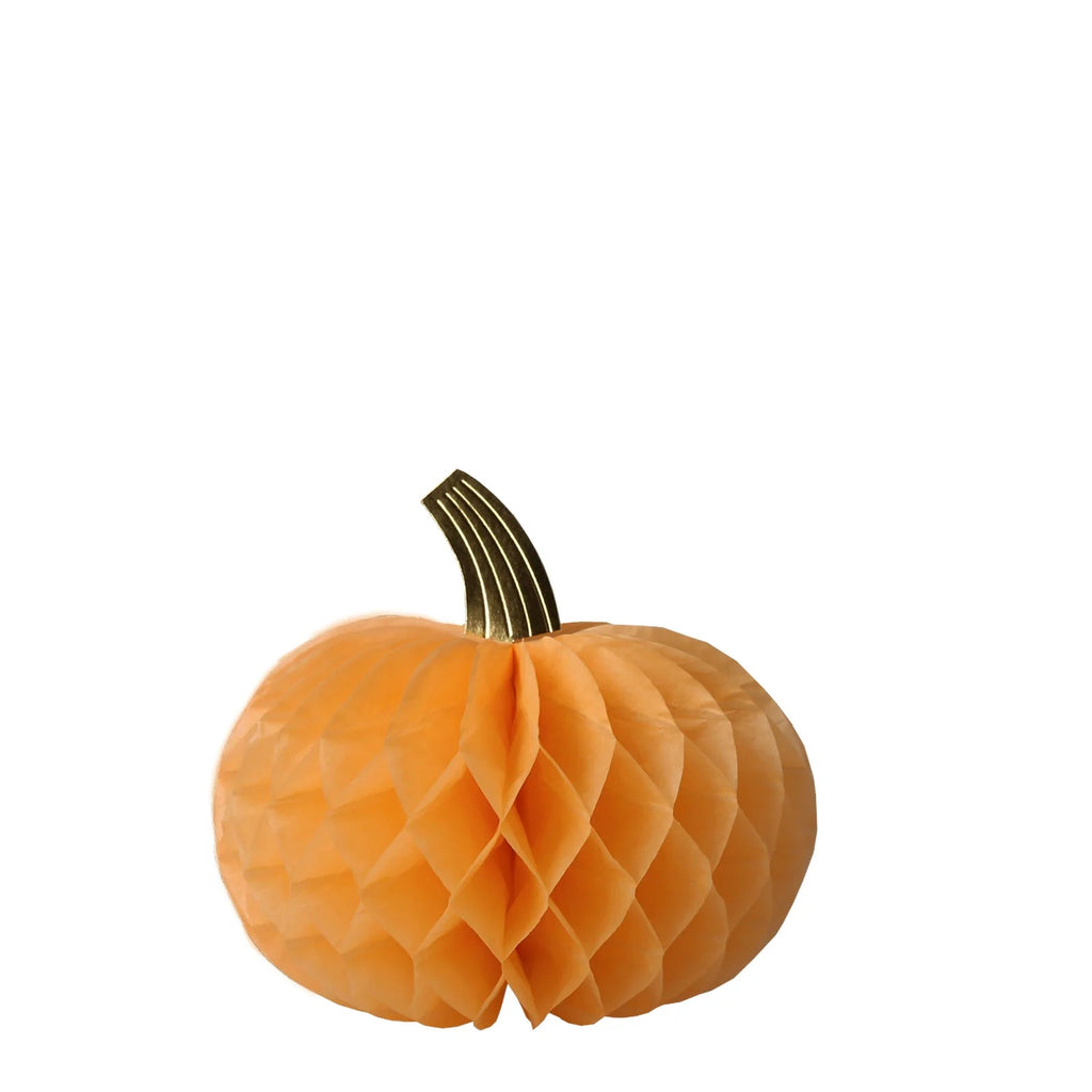 Honeycomb pumpkins - set van 10 - Tafelversiering Meri Meri - In den Olifant