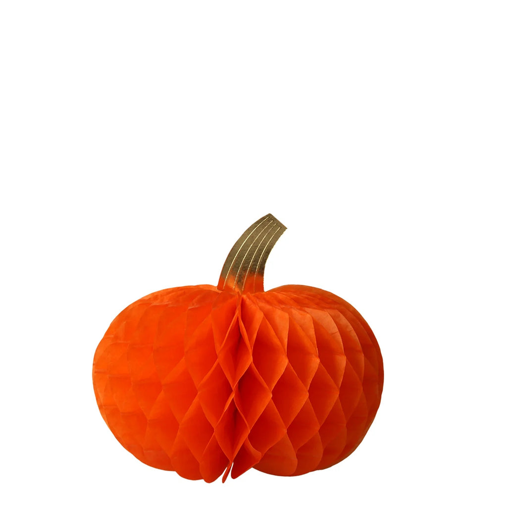 Honeycomb pumpkins - set van 10 - Tafelversiering Meri Meri - In den Olifant