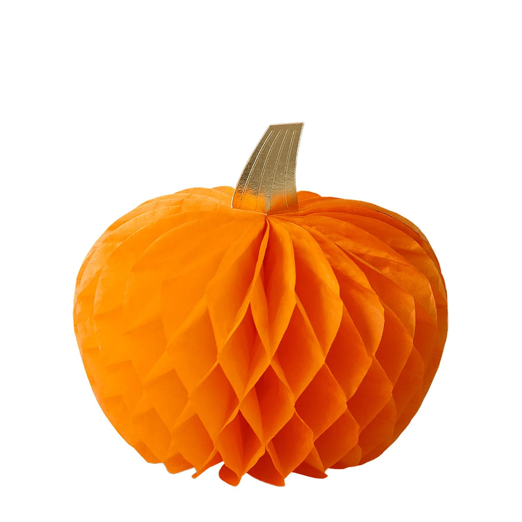 Honeycomb pumpkins - set van 10 - Tafelversiering Meri Meri - In den Olifant