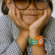 Horloge Circus - Denim & Green - Uurwerken Mini Kyomo - In den Olifant