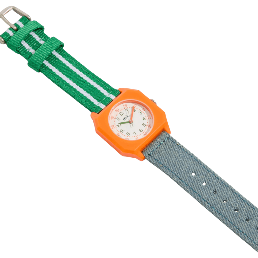 Horloge Circus - Denim & Green - Uurwerken Mini Kyomo - In den Olifant