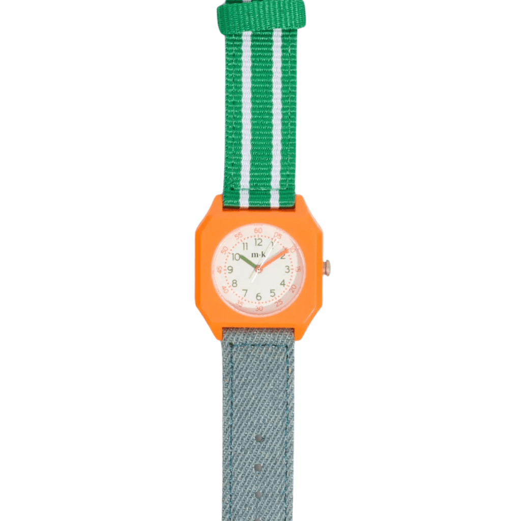 Horloge Circus - Denim & Green - Uurwerken Mini Kyomo - In den Olifant