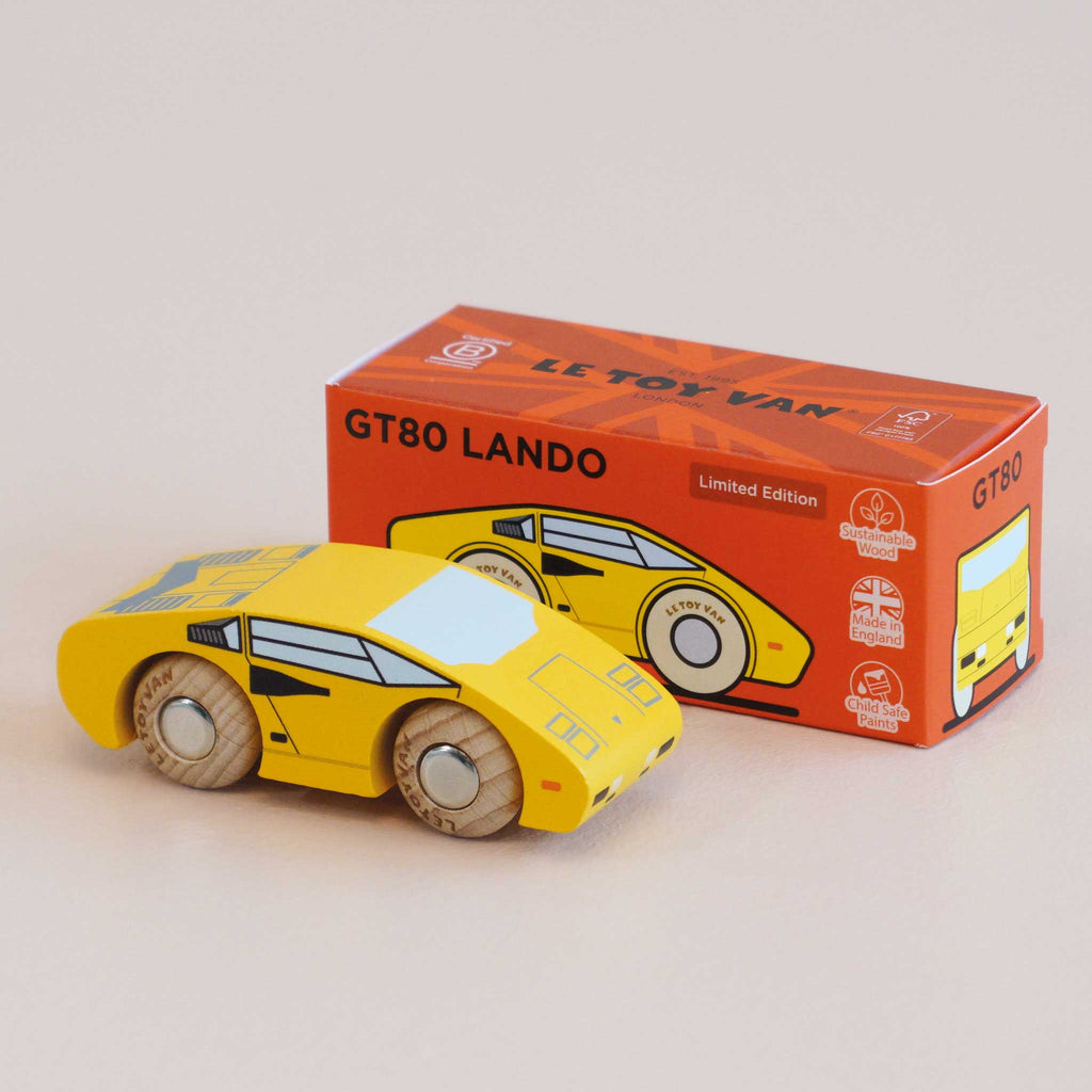 Houten auto Lando - nr. 14 - Auto's en voertuigen Le Toy Van - In den Olifant