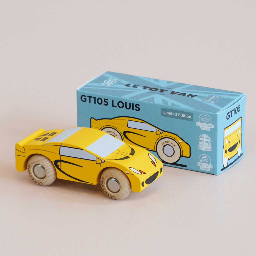 Houten auto Louis - nr. 19 - Auto's en voertuigen Le Toy Van - In den Olifant