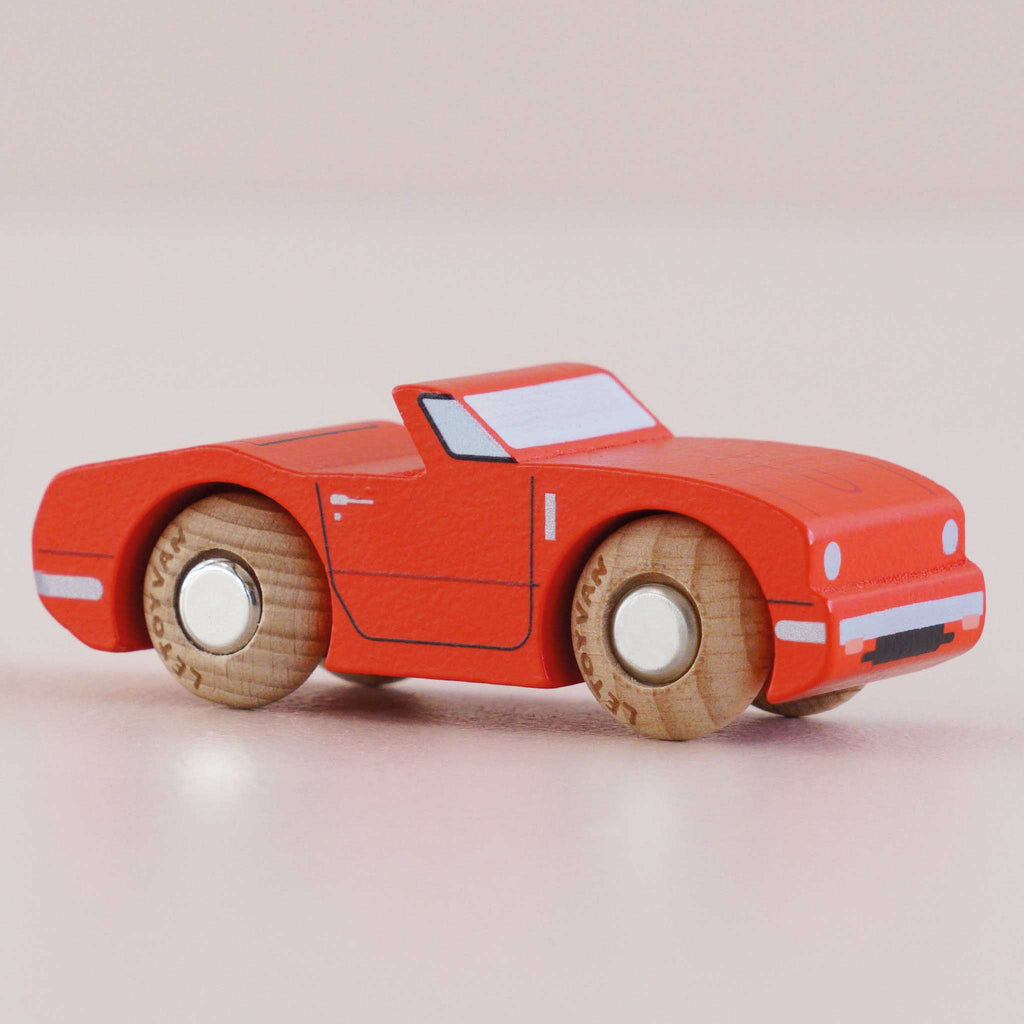 Houten auto Marc - nr. 13 - Auto's en voertuigen Le Toy Van - In den Olifant