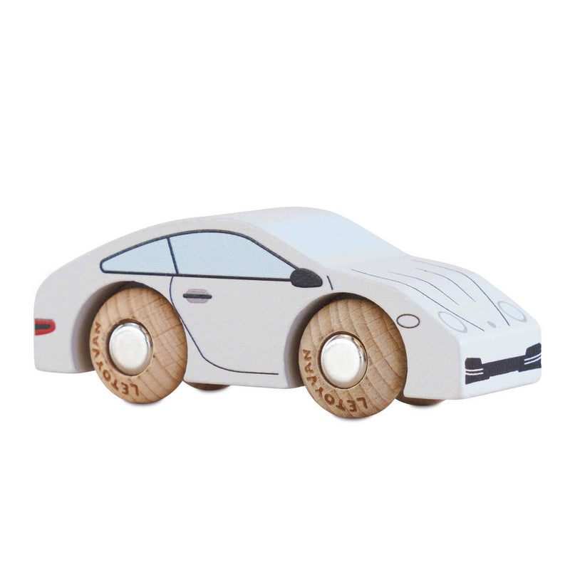 Houten auto Poppy - nr. 16 - Auto's en voertuigen Le Toy Van - In den Olifant