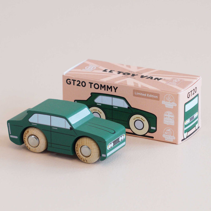 Houten auto Tommy - nr. 3 - Auto's en voertuigen Le Toy Van - In den Olifant