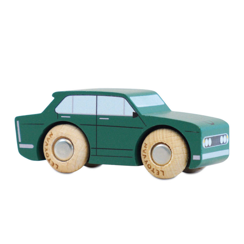 Houten auto Tommy - nr. 3 - Auto's en voertuigen Le Toy Van - In den Olifant
