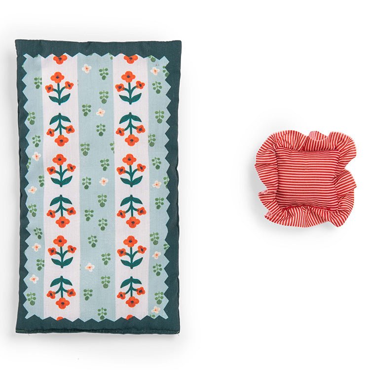 Houten bed - Les Minouchkas - Poppenhuismeubels en accessoires Moulin Roty - In den Olifant