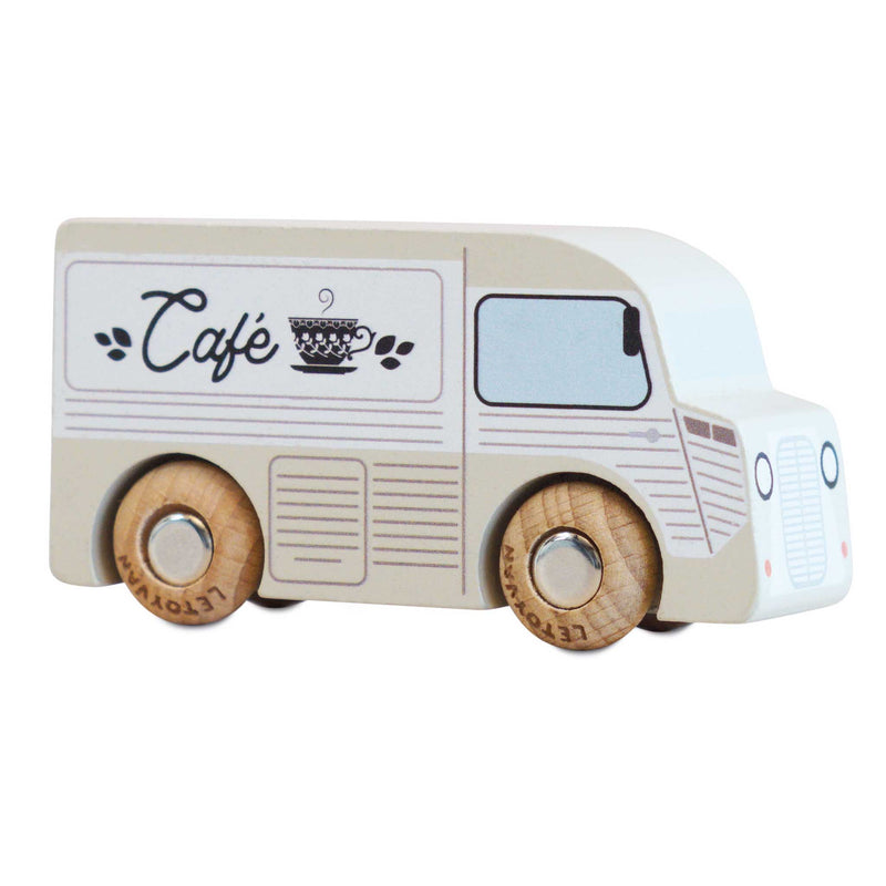 Houten bestelwagen Coco - nr. 11 - Auto's en voertuigen Le Toy Van - In den Olifant