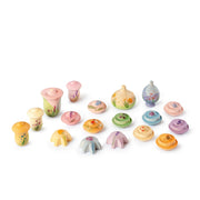 Houten bloemen Flower Meadow - set van 18 - Open ended speelgoed Grapat - In den Olifant