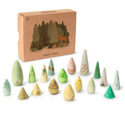 Houten bomen Forest Tree - set van 18 - Open ended speelgoed Grapat - In den Olifant