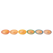 Houten bordjes Dishes - set van 6 - Open ended speelgoed Grapat - In den Olifant