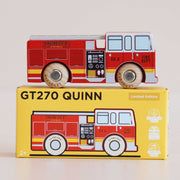 Houten brandweerwagen Quinn - nr. 44 - Auto's en voertuigen Le Toy Van - In den Olifant