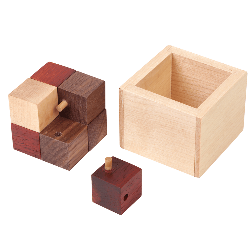 Houten breinbreker 3D VIP Gold Akaho - Breinpuzzels en tangram Eureka - In den Olifant