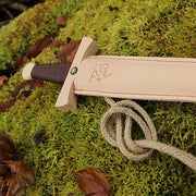 Houten Draken Zwaard Met Lederen Houder | 66 Cm - Wapens en helmen Vah - In den Olifant