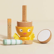 Houten eierdopje - kuikentje - Speelkeuken en winkeltje Le Toy Van - In den Olifant