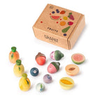 Houten fruit Fruits - set van 12 - Open ended speelgoed Grapat - In den Olifant