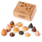 Houten gebakjes Bakes - set van 12 - Open ended speelgoed Grapat - In den Olifant
