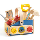 Houten gereedschapskist Minibrico - 10 delig - Kindergereedschap en werkbanken Djeco - In den Olifant
