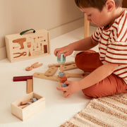 Houten gereedschapskoffer Tool case - Kindergereedschap en werkbanken Kid's Concept - In den Olifant