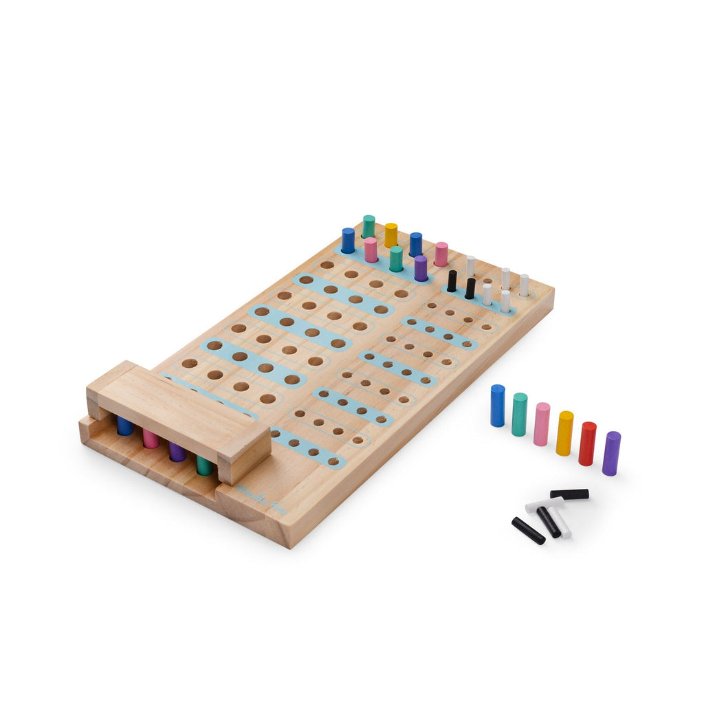 Houten gezelschapsspel Geheime code Les Loufoques - Behendigheidspellen Moulin Roty - In den Olifant